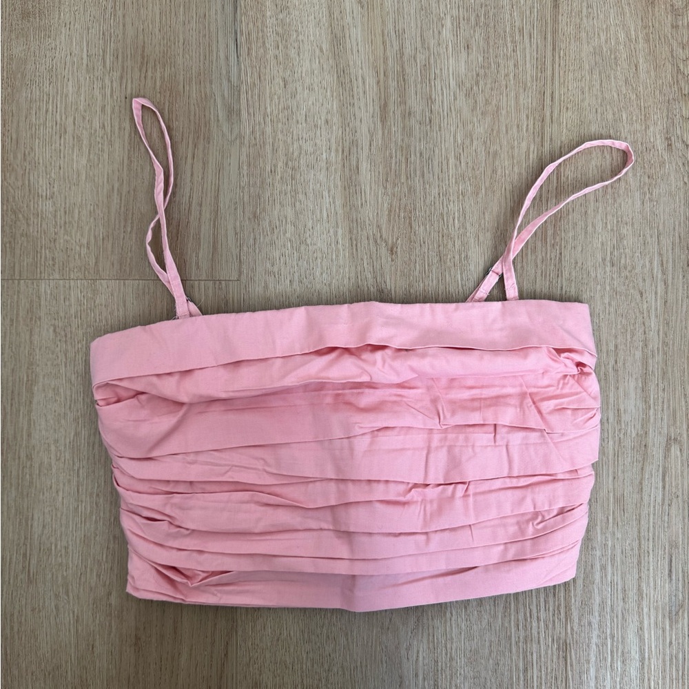 Abercrombie & Fitch Pink Ruched Tube Top